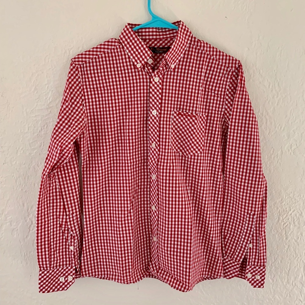 Ben Sherman Gingham Botton Down Shirt size XS